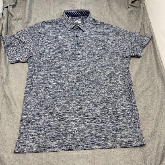 Under Armour UA Heatgear Loose Golf Polo Shirt Mens Large  Blue Short Sleeve - Picture 2 of 7